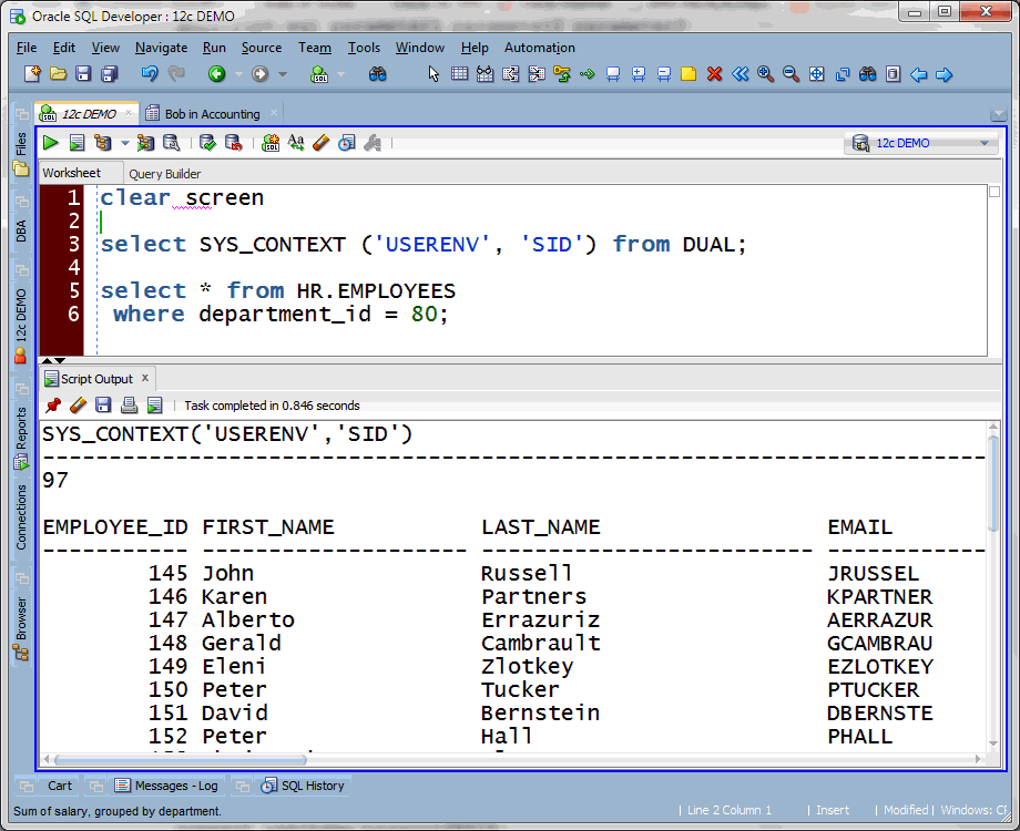  between operator process in sql